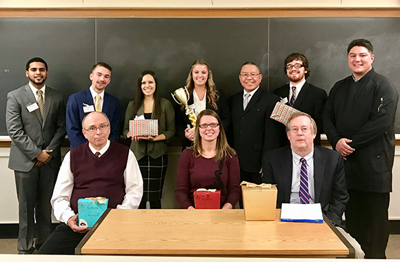 photo of students for Business Plan competition