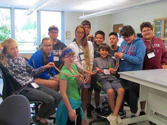 photo at math and science camp
