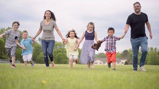 Photo of student Jessica Hurlbut and family