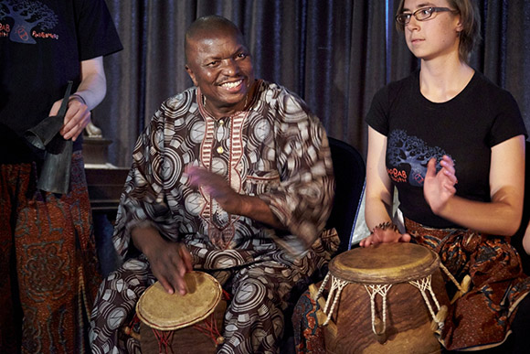 Photo of master drummer and educator Kwasi Dunyo