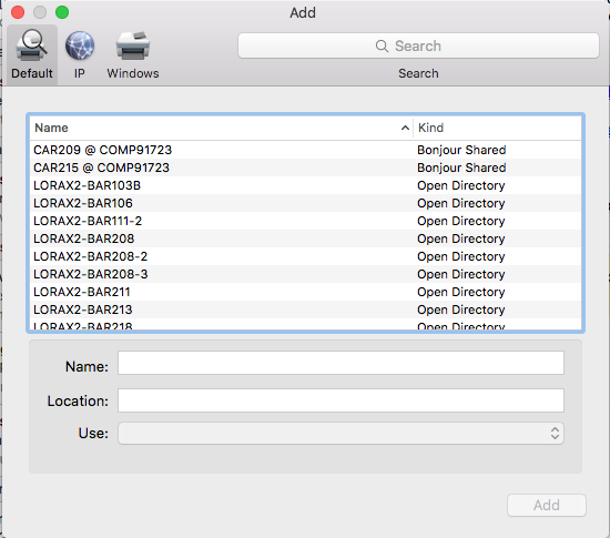 Default Dialog Box. Display of Default dialog box.