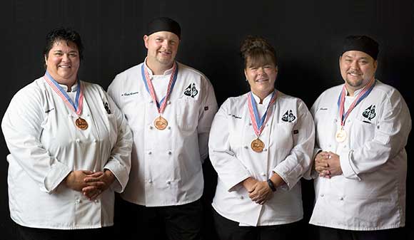 Photo of the PACES Dining Services team representing SUNY Potsdam at the SUNY Culinary Summit