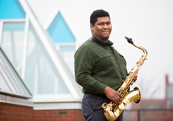 Photo of Skye Hamilton-Carranza that will be performing in a student composers forum.