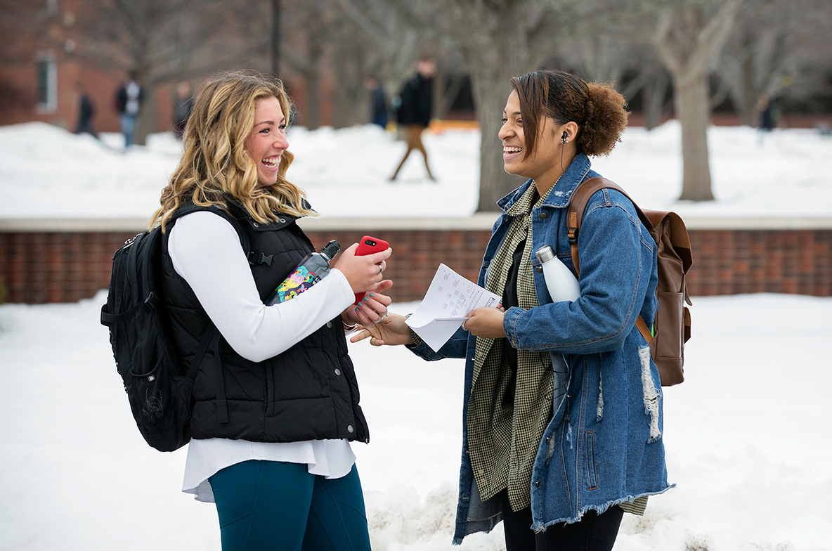 campus winter photo