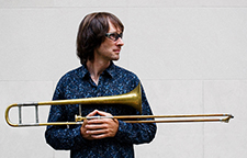 Image of Chris Washburne, trombonist for Crane Latin Ensemble Image of Chris Washburne, trombonist for Crane Latin Ensemble