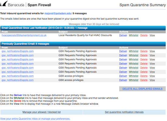 emailquarantine