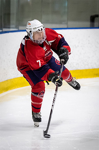 olivia playing hockey