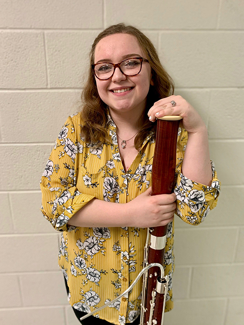 Aliciana LoTemple ’21, a bassoon performance major at SUNY Potsdam’s Crane School of Music