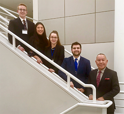 Business students in Buffalo for Business Competition Finals