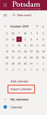 Potsdam Academic Calendar 2022 Accessing Shared Calendars (Web) | Suny Potsdam