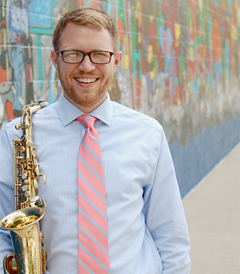 Casey Grev, an assistant professor of saxophone, will present a faculty recital along with pianist Yoojung Kim and clarinetist Julianne Kirk Doyle on Oct. 22 at The Crane School of Music.