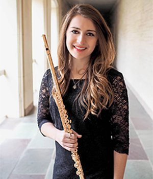 Chelsea Tanner, a visiting assistant professor of flute at SUNY Potsdam’s Crane School of Music