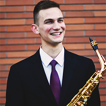 Saxophonist Andrew Lammly ’15 & ’19 will perform in an alumni recital at The Crane School of Music on Nov. 4.