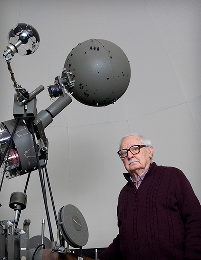 Dr. Frank A. Revetta will offer free weekly planetarium shows at SUNY Potsdam again this semester.