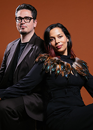 Musician Rhiannon Giddens and Multi-instrumentalist Francesco Turrisi