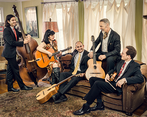 The Hot Club of San Francisco will present gypsy jazz twist on The Beatles songbook for the 2019-20 CPS Guest Artist Series, on Saturday, Nov. 16, at 7:30 p.m. in Snell Theater at The Crane School of Music.