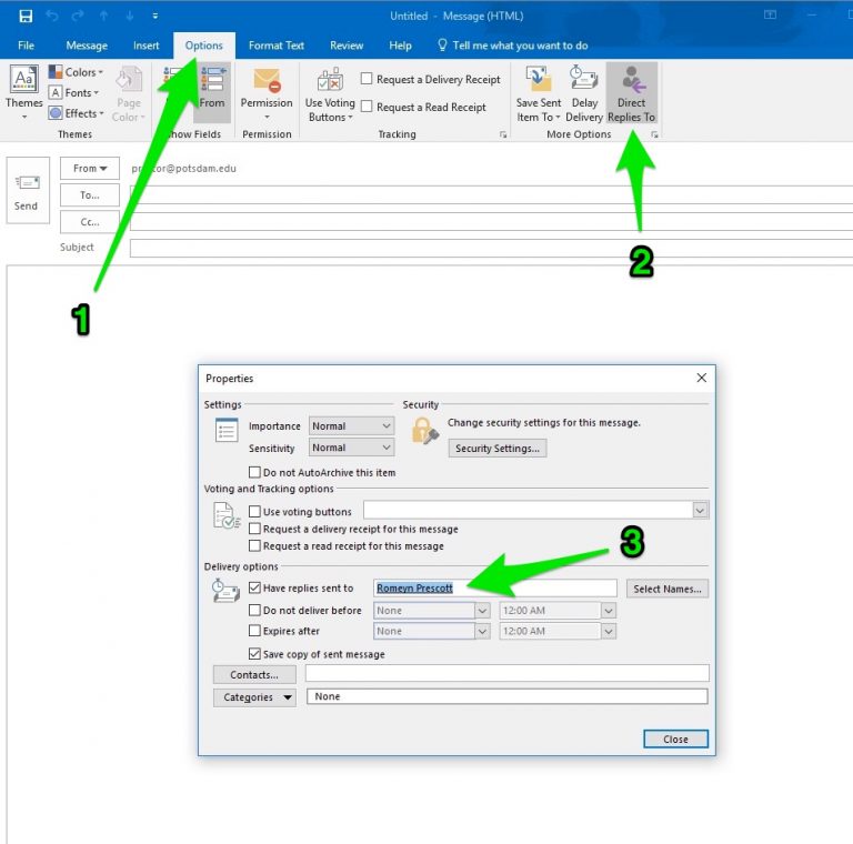 Change Reply to Address image Change Reply to Address image