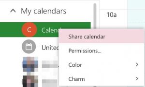 Calendar Sharing Image
